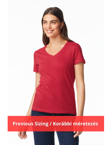 G-L64V00-EX-SOFTSTYLE® LADIES' V-NECK T-SHIRT